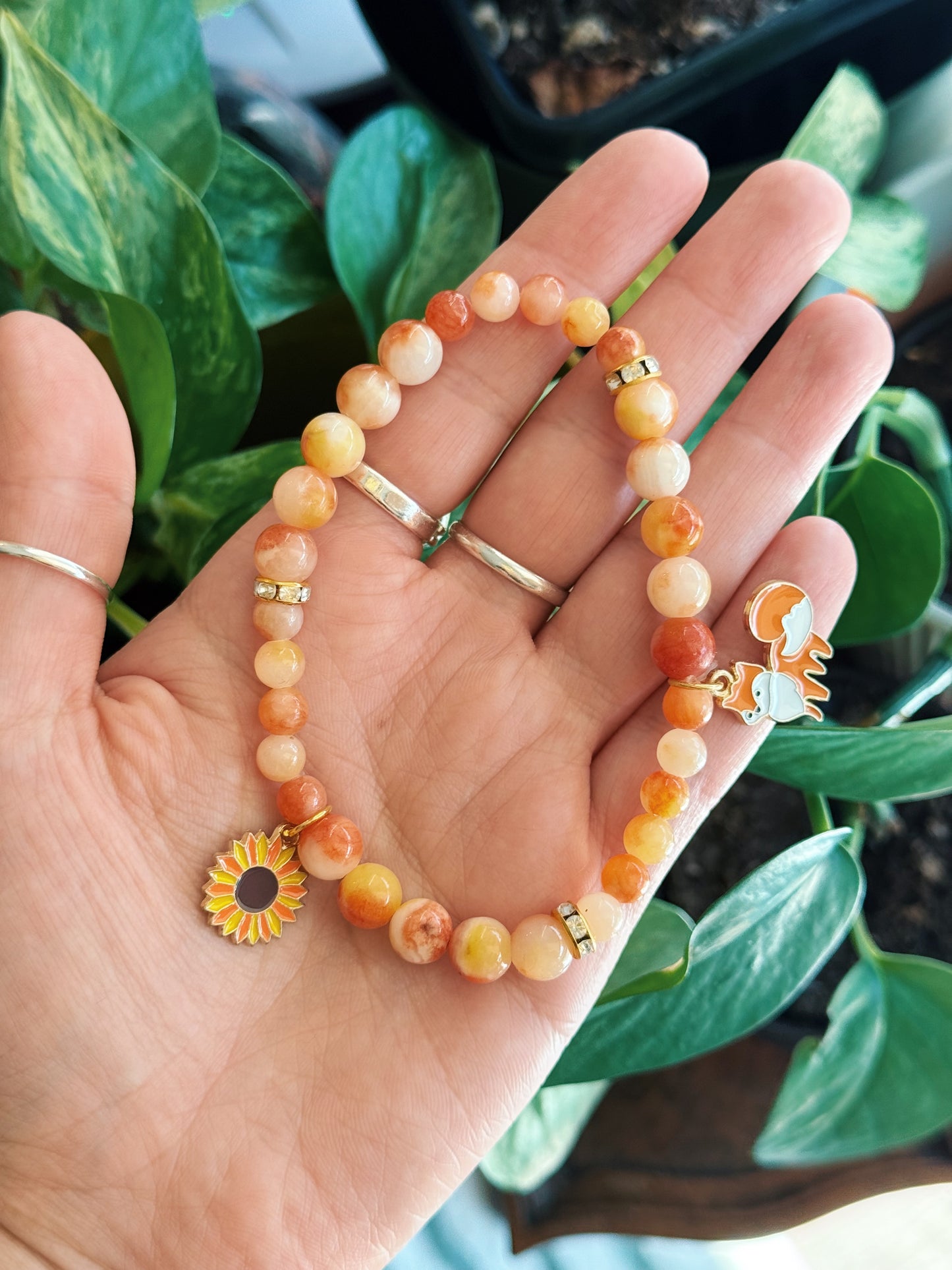 Sunflower & Fox Bracelet