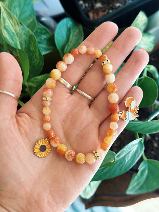 Sunflower & Fox Bracelet