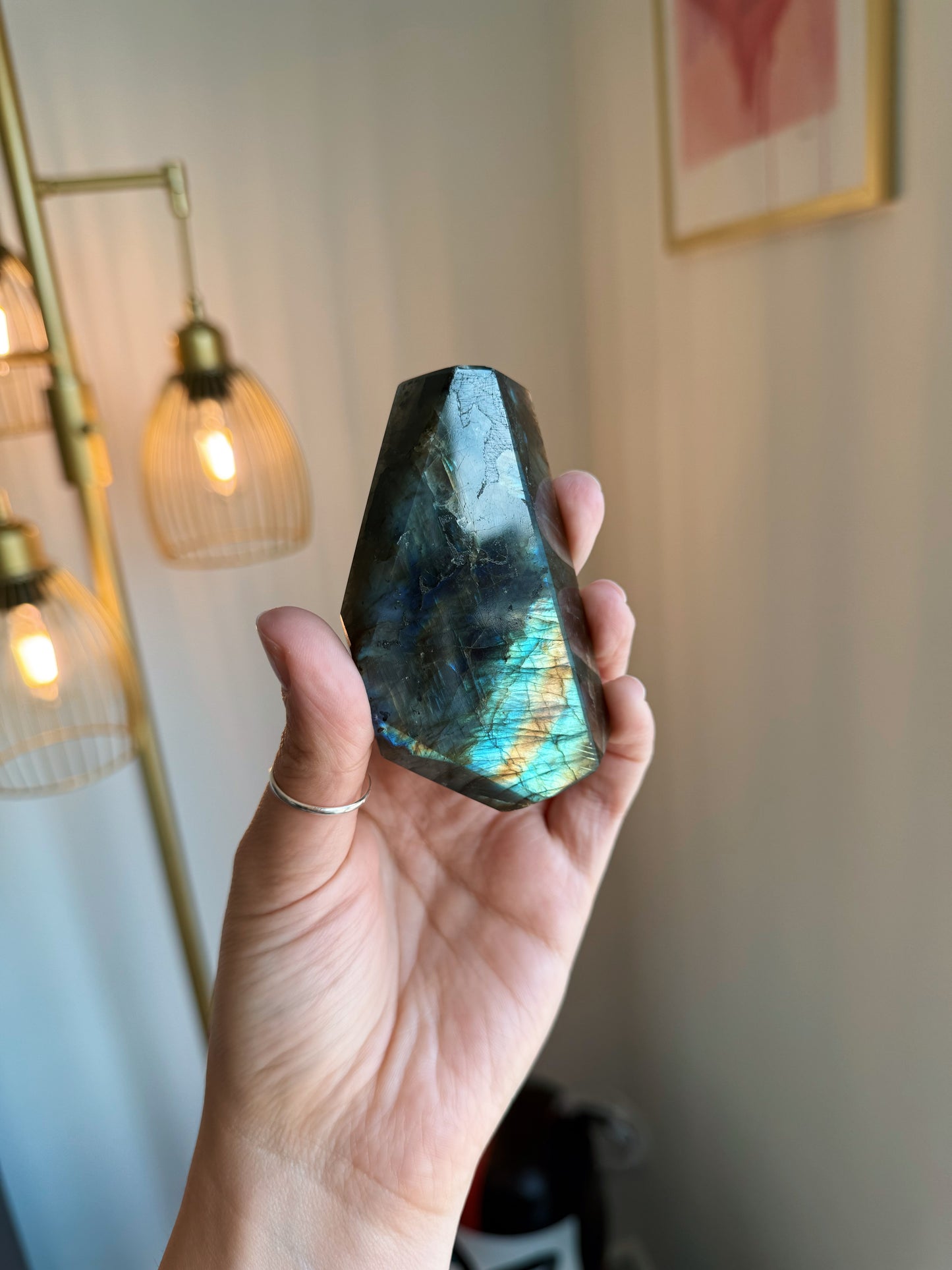 Blue Green Yellow Labradorite