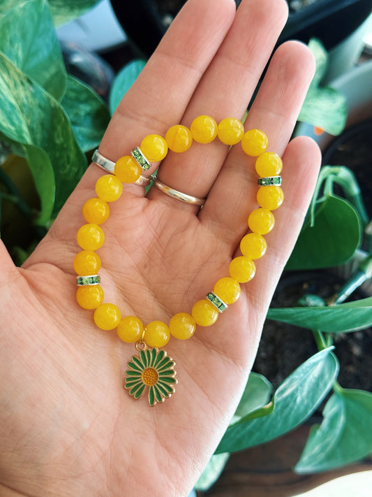 Yellow Flower Bracelet