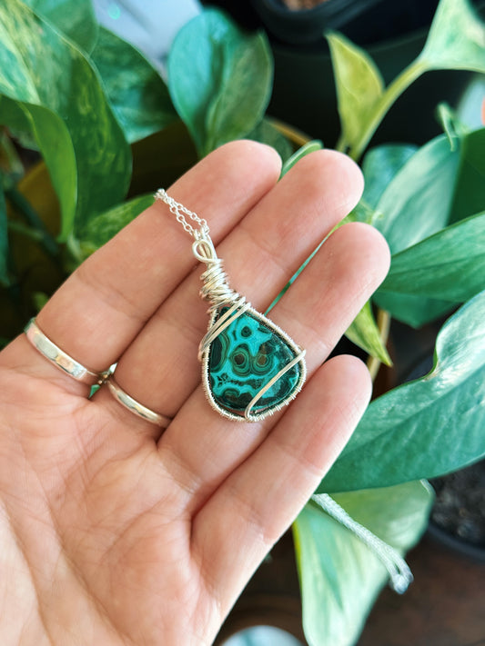 Azurite & Malachite Pendy