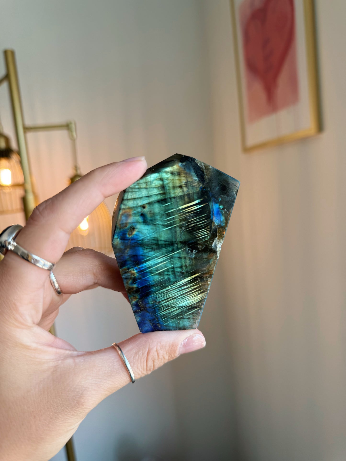 Blue Green Yellow Labradorite